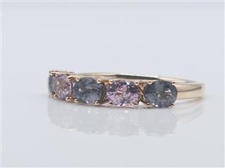 Le Vian 14K Rose Gold Tanzanian Lavender Blue Spinel Ring Sz 8.5